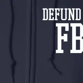 Defund The FBI Civil Rights Full Zip Hoodie