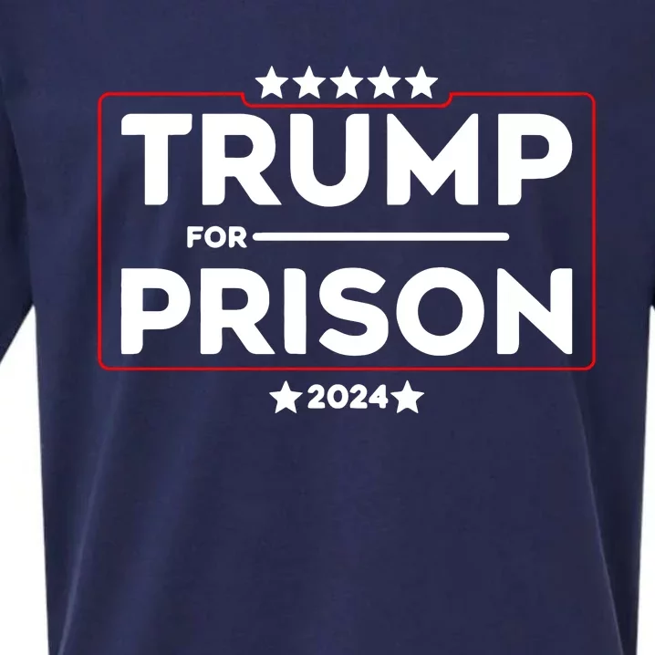 Donald Trump For Prison 2024 Trump In Jail Funny Prison Go Straight To Jail Sueded Cloud Jersey T-Shirt