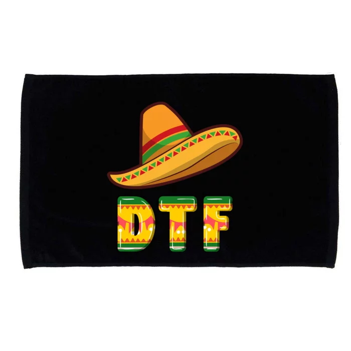 Down To Fiesta Funny Mexican Party Funny Cinco De Mayo Microfiber Hand Towel