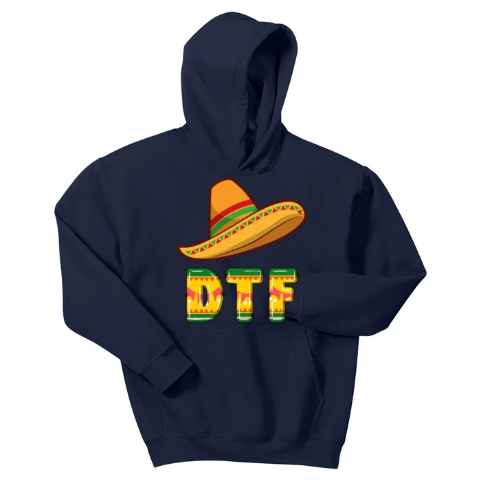 Down To Fiesta Funny Mexican Party Funny Cinco De Mayo Kids Hoodie