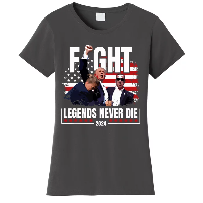 Donald Trump Fight Fighting Fighters Supporters Americans Women's T-Shirt