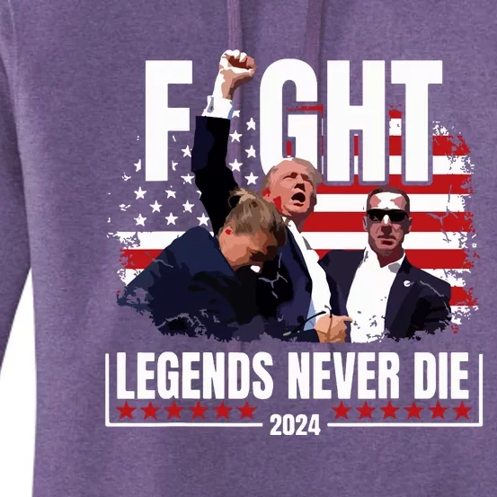 Donald Trump Fight Fighting Fighters Supporters Americans Women's Pullover Hoodie