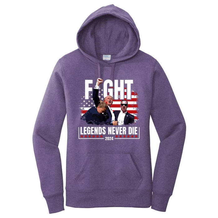 Donald Trump Fight Fighting Fighters Supporters Americans Women's Pullover Hoodie