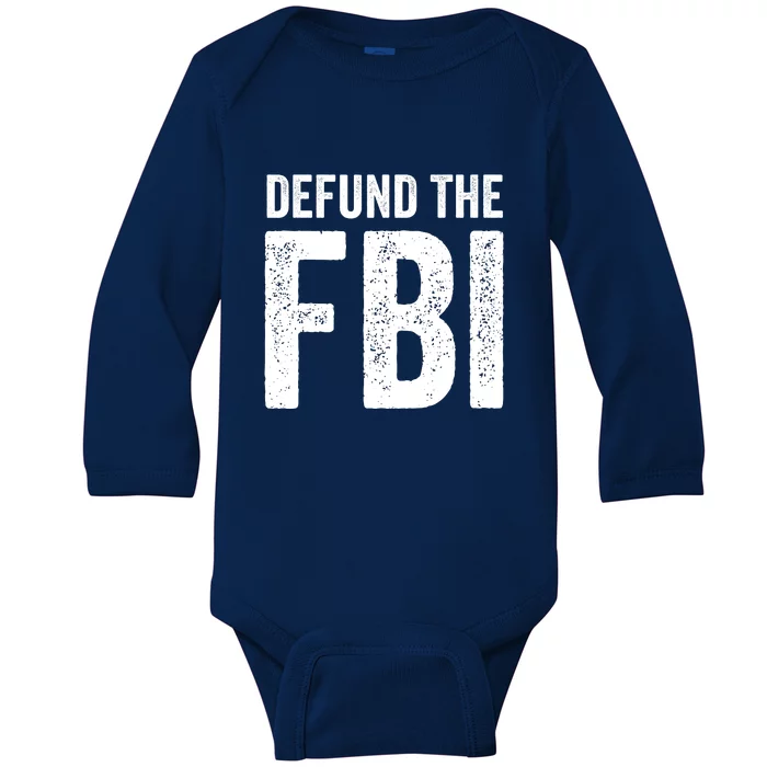 Defund The FBI Baby Long Sleeve Bodysuit