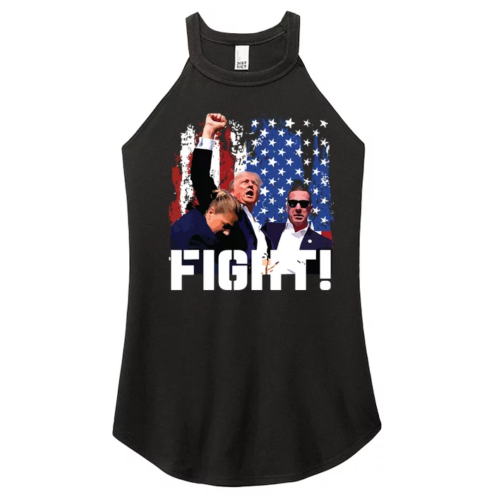 Donald Trump Fist Pump Women’s Perfect Tri Rocker Tank