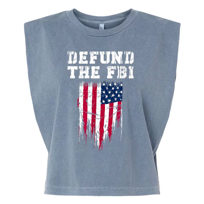 Defund The FBI Federal Bureau Anti FBI Corruption Garment-Dyed Women's Muscle Tee