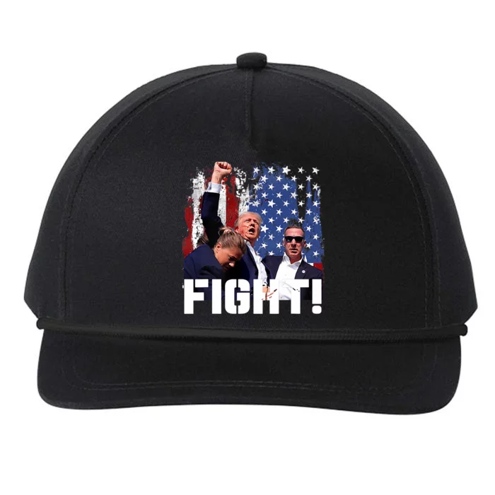 Donald Trump Fist Pump Fight Snapback Five-Panel Rope Hat