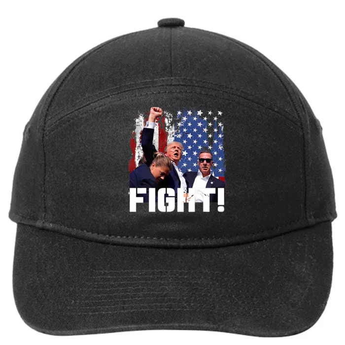 Donald Trump Fist Pump Fight 7-Panel Snapback Hat