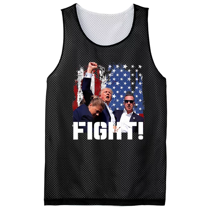 Donald Trump Fist Pump Fight Mesh Reversible Basketball Jersey Tank