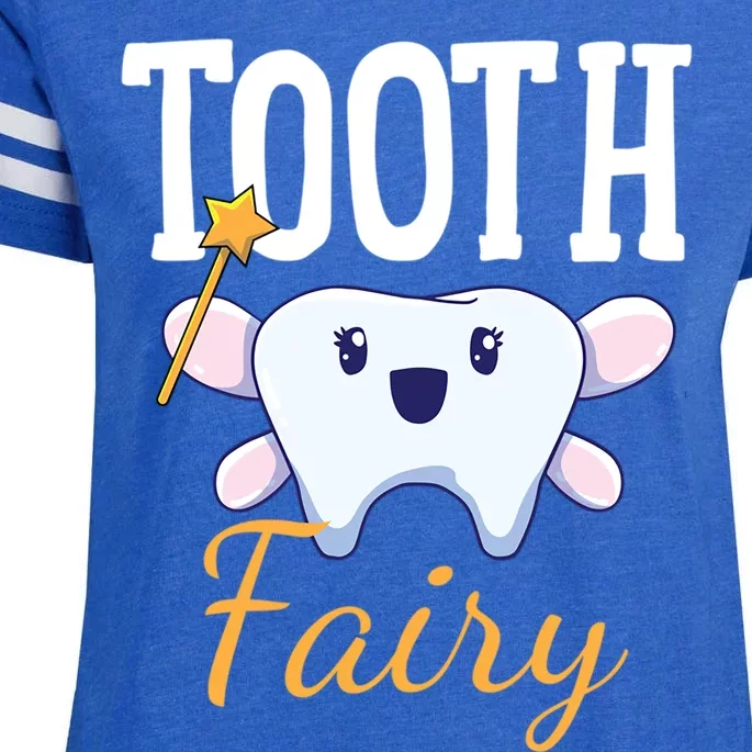 Dentist Tooth Fairy Dental Pediatric Dentist Funny Gift Enza Ladies Jersey Football T-Shirt