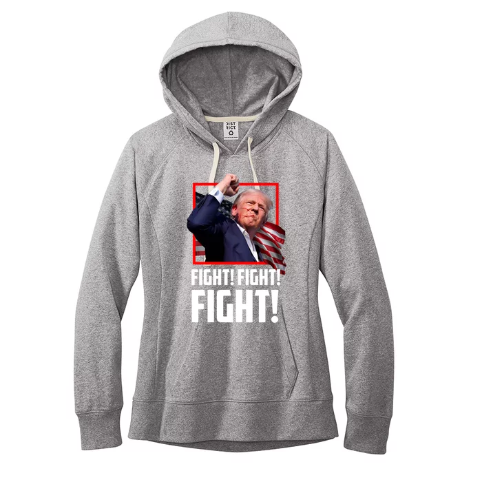 Donald Trump Fight Fighting Fighters Supporters Americans Great Gift Women's Fleece Hoodie