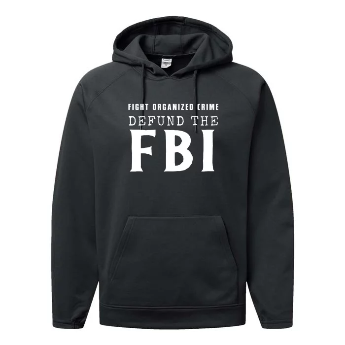 Defund The FBI Performance Fleece Hoodie