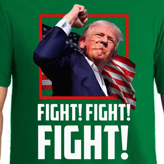 Donald Trump Fight Fighting Fighters Supporters Americans Pajama Set