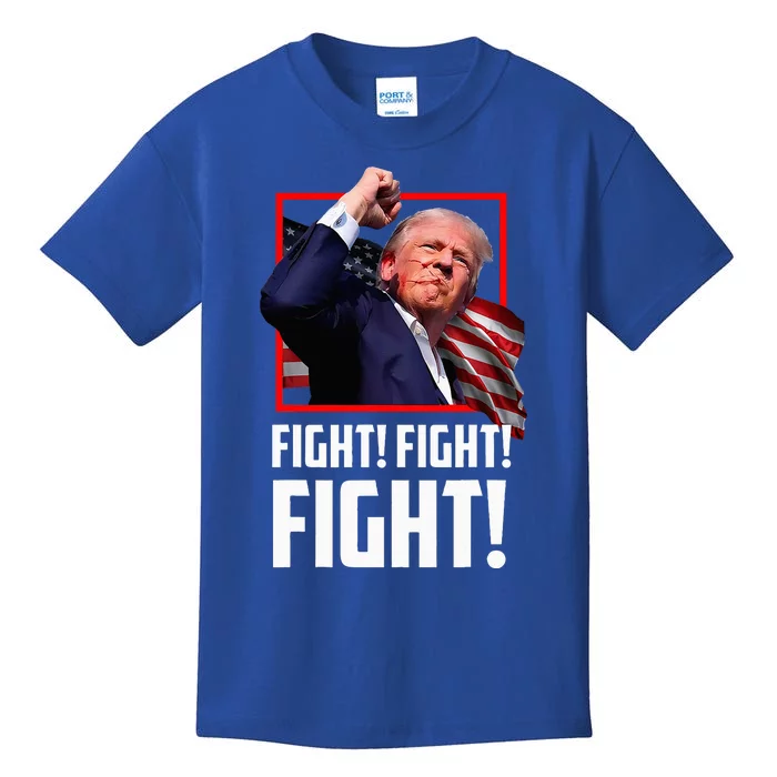 Donald Trump Fight Fighting Fighters Supporters Americans Kids T-Shirt