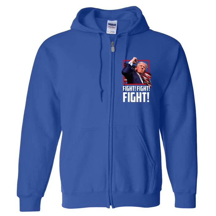 Donald Trump Fight Fighting Fighters Supporters Americans Full Zip Hoodie