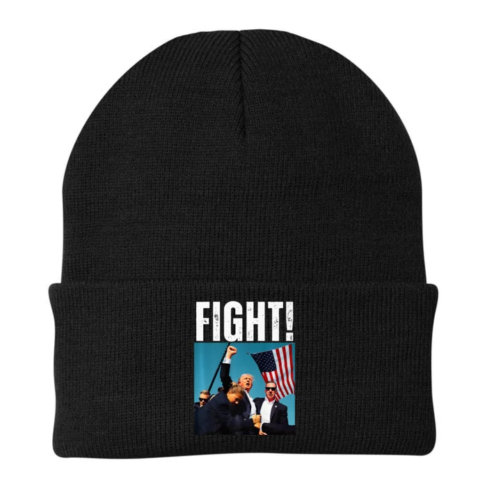 Donald Trump Fight Fist 2024 Premium Knit Cap Winter Beanie