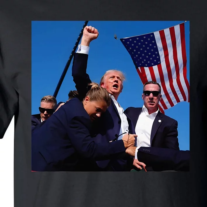 Donald Trump Fight Fist 2024 Tall T-Shirt