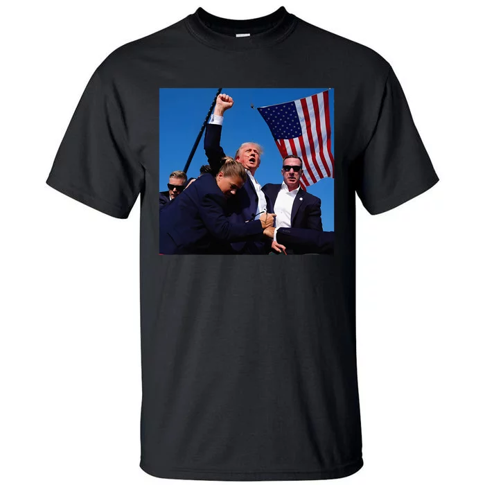 Donald Trump Fight Fist 2024 Tall T-Shirt