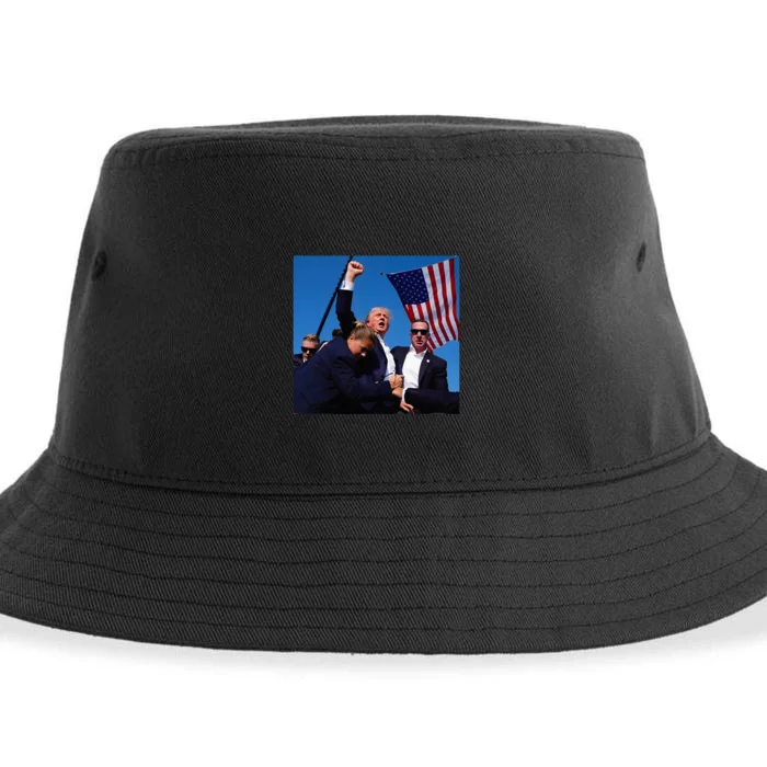 Donald Trump Fight Fist 2024 Sustainable Bucket Hat