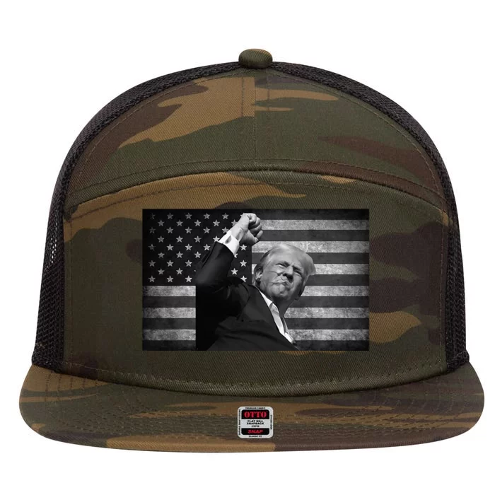 Donald Trump Fight For Freedom 7 Panel Mesh Trucker Snapback Hat