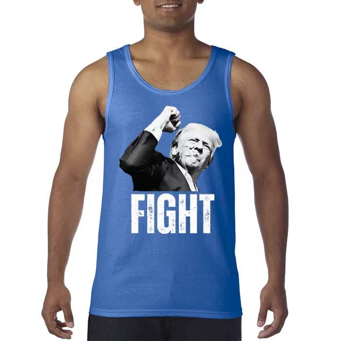 Donald Trump Fist Pump Donald Trump Shooting Tank Top