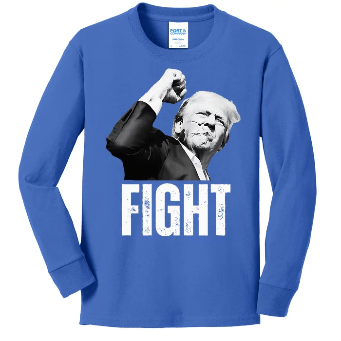 Donald Trump Fist Pump Donald Trump Shooting Kids Long Sleeve Shirt