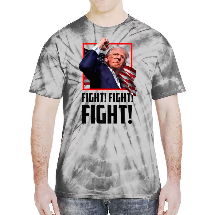 Donald Trump Fight Fighting Fighters Supporters Americans Tie-Dye T-Shirt