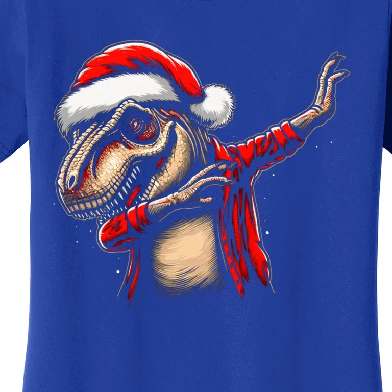 Dabbing Trex Funny Christmas Dab Dance Funny Christmas Cute Gift Women's T-Shirt