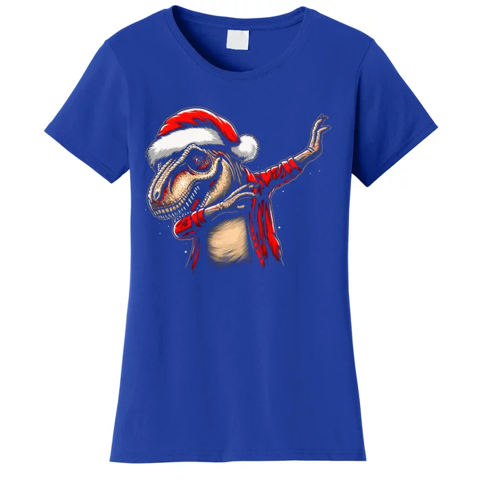 Dabbing Trex Funny Christmas Dab Dance Funny Christmas Cute Gift Women's T-Shirt