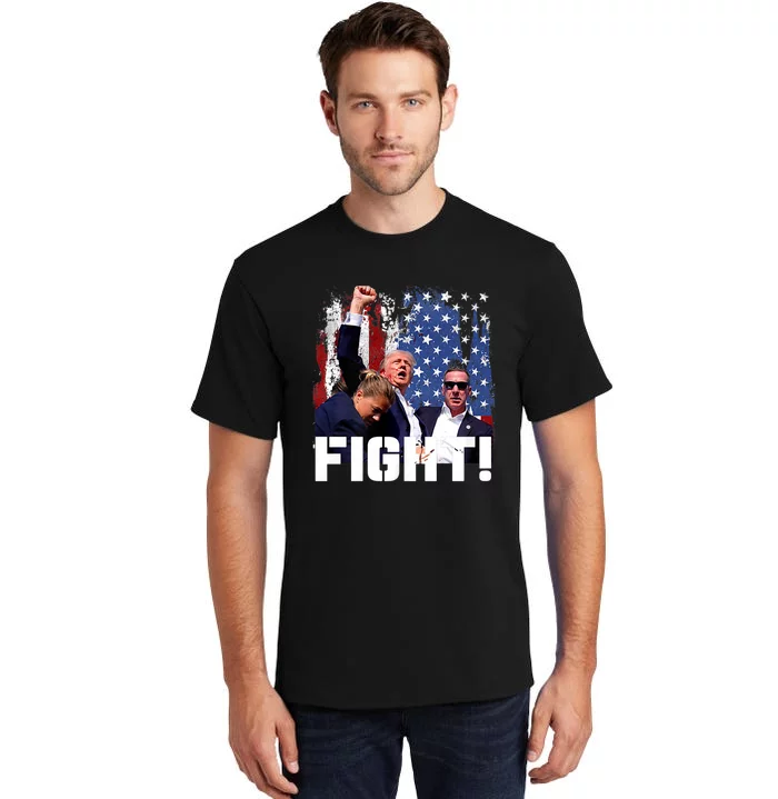 Donald Trump Fist Pump Trump 2024 Fight Tall T-Shirt