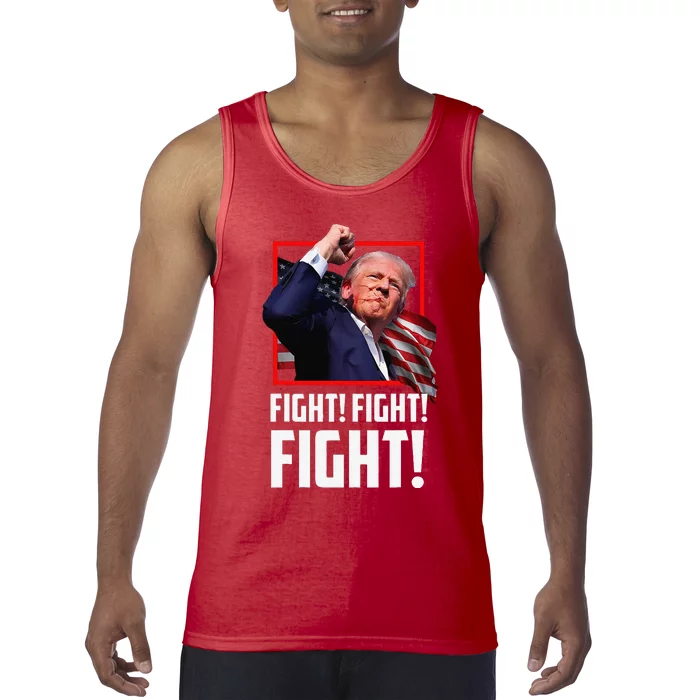 Donald Trump Fight Fighting Fighters Supporters Americans Tank Top