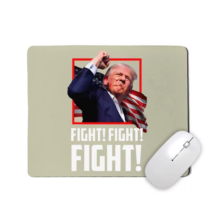 Donald Trump Fight Fighting Fighters Supporters Americans Mousepad