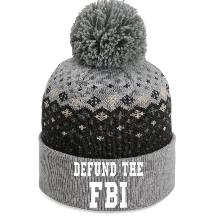 Defund The FBI . Federal Bureau Of Investigation The Baniff Cuffed Pom Beanie