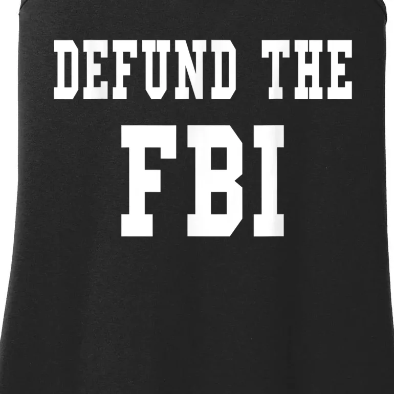 Defund The FBI . Federal Bureau Of Investigation Ladies Essential Tank