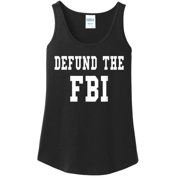 Defund The FBI . Federal Bureau Of Investigation Ladies Essential Tank