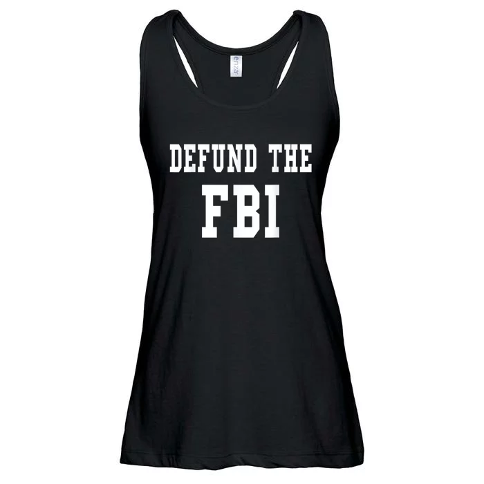 Defund The FBI . Federal Bureau Of Investigation Ladies Essential Flowy Tank