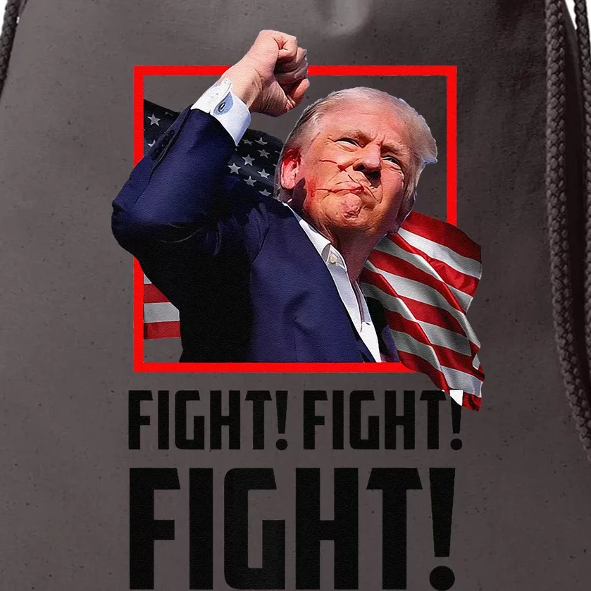 Donald Trump Fight Fighting Fighters Supporters Americans Premium Drawstring Bag