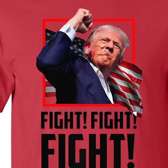 Donald Trump Fight Fighting Fighters Supporters Americans Premium Tall T-Shirt