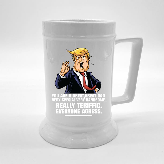 Donald Trump Father’s Day Great Dad Front & Back Beer Stein