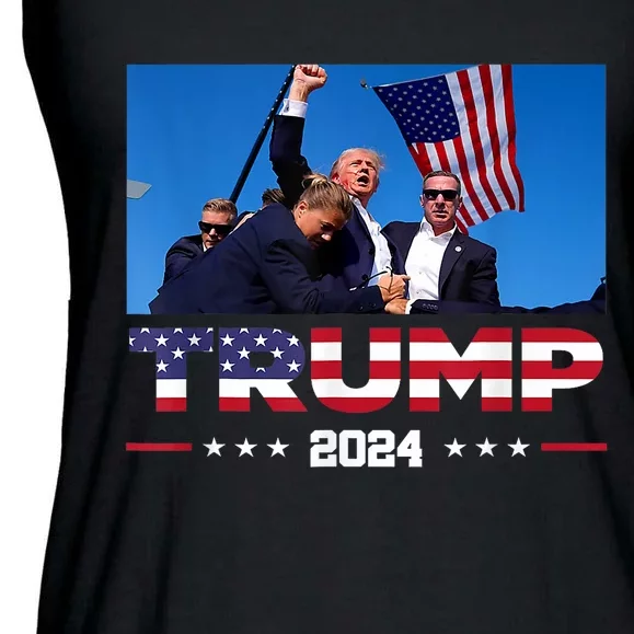 Donald Trump Fist Pump Ladies Essential Flowy Tank