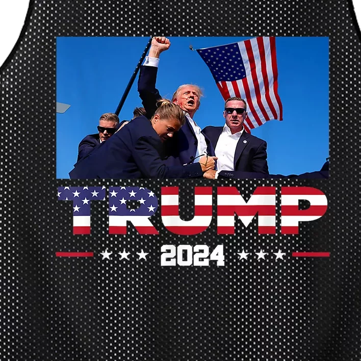 Donald Trump Fist Pump Mesh Reversible Basketball Jersey Tank