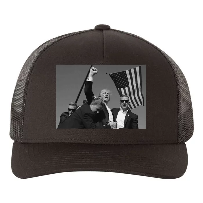 Donald Trump Fist Pump Yupoong Adult 5-Panel Trucker Hat