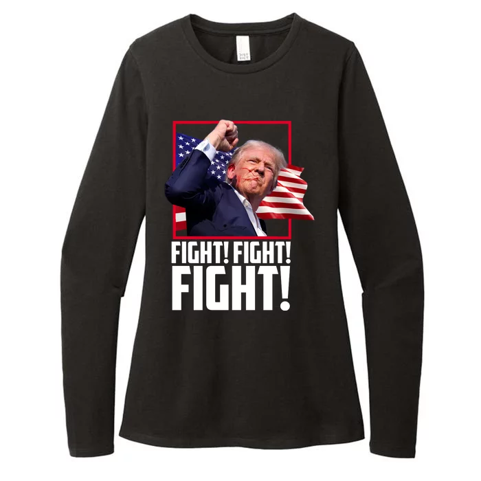 Donald Trump Fight Usa Pennsylvania Election Womens CVC Long Sleeve Shirt