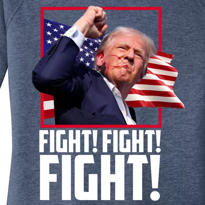 Donald Trump Fight Usa Pennsylvania Election Women's Perfect Tri Tunic Long Sleeve Shirt