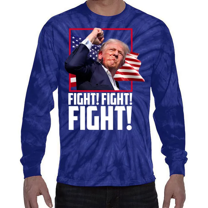 Donald Trump Fight Usa Pennsylvania Election Tie-Dye Long Sleeve Shirt