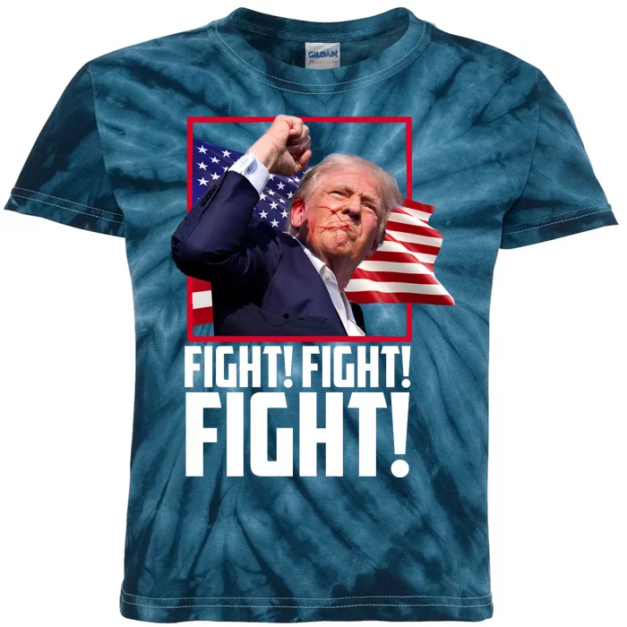 Donald Trump Fight Usa Pennsylvania Election Kids Tie-Dye T-Shirt