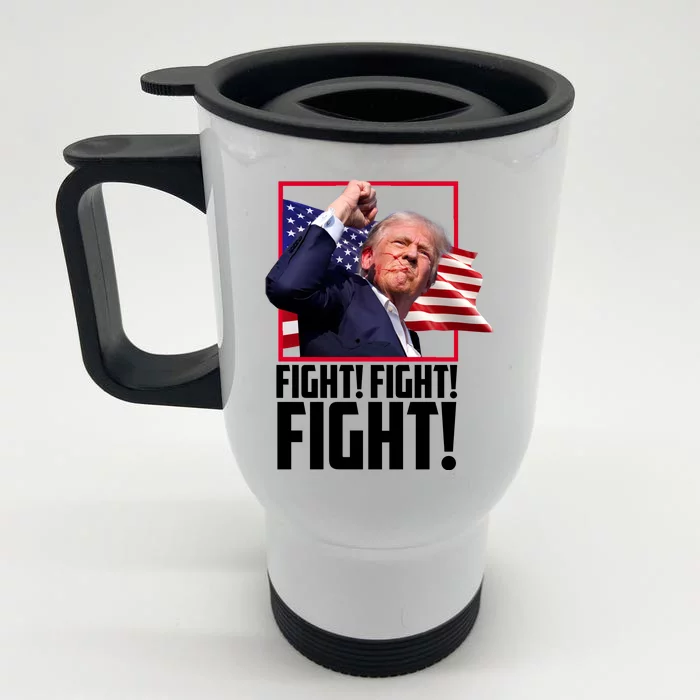 Donald Trump Fight Usa Pennsylvania Election Front & Back Stainless Steel Travel Mug