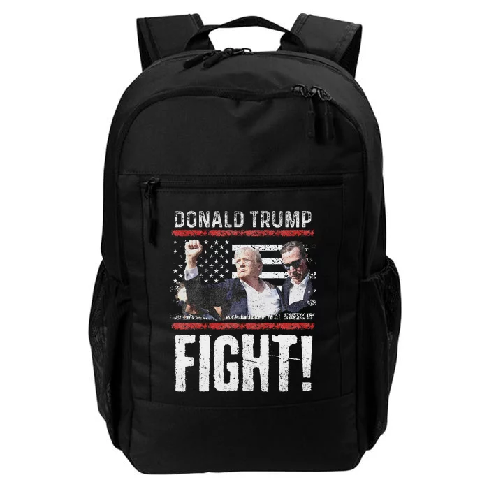 Donald Trump Fist American Flag Trump Fight Daily Commute Backpack