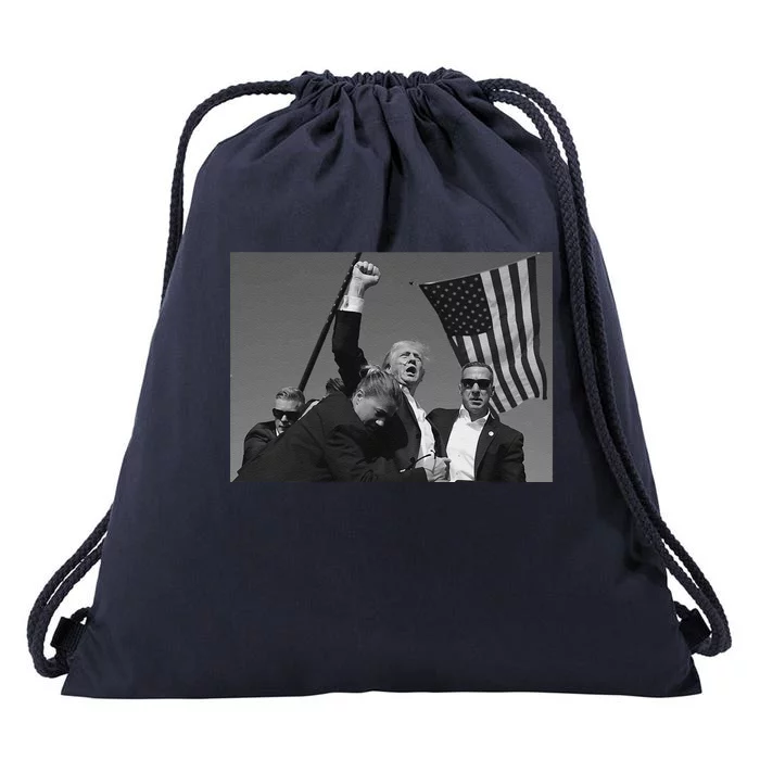 Donald Trump Fist Pump Drawstring Bag