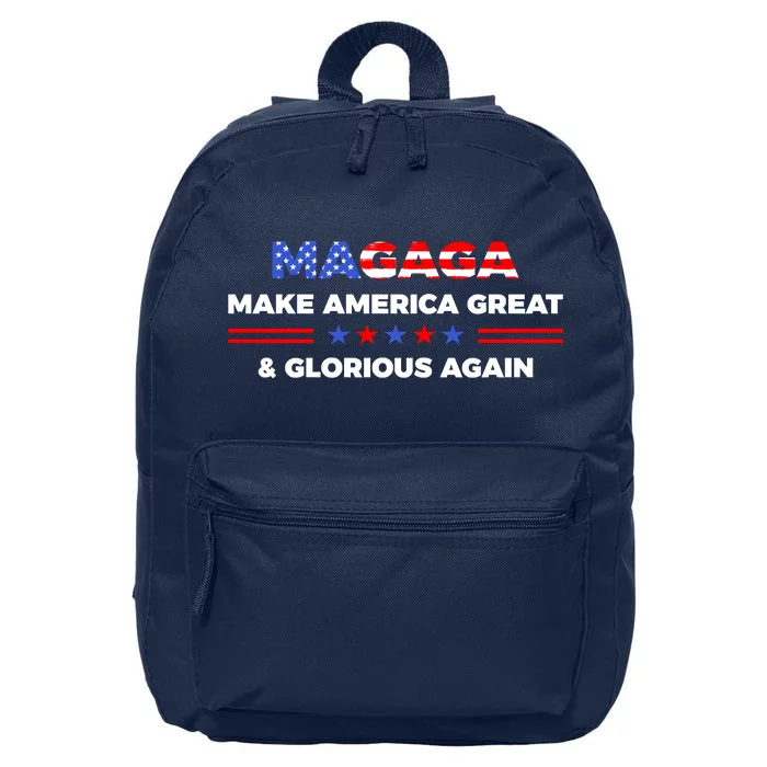 Donald Trump For President MAGAGA Make America Great And Glorious Again 16 in Basic Backpack